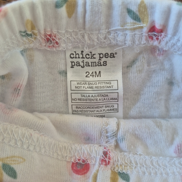 Chick Pea Girl's White & Pink Floral 'Mommy's Sunshine' Summer PJ Set Size 24M - Picture 3 of 3